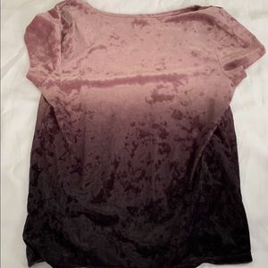 American Eagle pink to purple ombre shirt